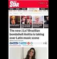 O jornal britânico comparou Anitta a J-Lo  Foto: Reprodução, Daily Star / PurePeople