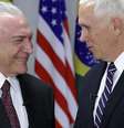 Temer e Pence discutiram temas como imigração e Venezuela em reunião em Brasília  Foto: DW / Deutsche Welle