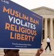 Pessoas protestam contra "travel ban" de muçulmanos nos Estados Unidos.  Foto: ANSA / Ansa - Brasil