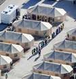 Acampamento montado para imigrantes nos EUA após a política de tolerância zero do governo local  Foto: Mike Blake/File Photo / Reuters