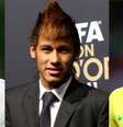 A evolução capilar de Neymar  Foto: Ricardo Saibun/ Gazeta Press; Scott Heavy e Lars Baron/  / Getty Images