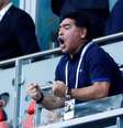 Maradona assiste a França 4 x 3 Argentina  Foto: Michael Dalder / Reuters