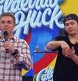 Whindersson Nunes durante o polêmico momento.  Foto: Reprodução de 'Cladeirão do Huck' (2018) / TV Globo / Estadão