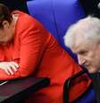 Angela Merkel e o ministro do Interior da Alemanha, Horst Seehofer  Foto: EPA / Ansa - Brasil