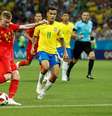 De Bruyne chuta e marca mais um para a Bélgica: 2 a 0 em Kazan  Foto: John Sibley / Reuters