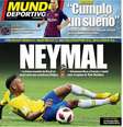 'Neymal' foi a definição usada pelo espanhol Mundo Deportivo.  Foto: Reprodução/Mundo Deportivo / Estadão