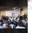 Mais de dois meses após desabamento parcial, Igreja Evangélica Luterana de São Paulo realizou culto no domingo, 8   Foto: Reprodução/Facebook / Estadão
