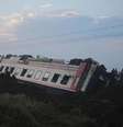 Trem descarrilou na província de Tekirdag, noroeste da Turquia  Foto: EPA / Ansa - Brasil