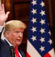 Presidente dos EUA, Donald Trump, após entrevista coletiva com presidente da Rússia, Vladimir Putin
16/07/2018 REUTERS/Grigory Dukor   Foto: Reuters