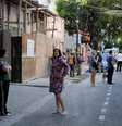 Pessoas esperam na rua depois que terremoto foi sentido na Cidade do México 19/07/2018 REUTERS/Henry Romero  Foto: Reuters