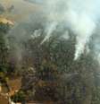 Incêndio na Serra da Cantareira, fotografado em 2014  Foto: José Patrício / Estadão
