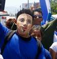 Manifestantes participam de marcha contra o governo de Daniel Ortega, em Manágua, em 12 de julho de 2018  Foto: DW / Deutsche Welle