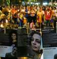 Ato pela vereadora Marielle Franco e pelo motorista Anderson Gomes no Rio de Janeiro  Foto: Vladimir Platonow / Agência Brasil