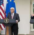 Jean-Claude Juncker e Donald Trump fazem pronunciamento na Casa Branca  Foto: EPA / Ansa - Brasil
