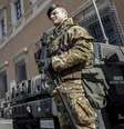 Militar da operação "Ruas Seguras", em Roma  Foto: ANSA / Ansa - Brasil