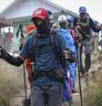 Alpinistas presos em vulcão na Indonésia são resgatados  Foto: EPA / Ansa - Brasil