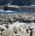 Estiagem vem reduzindo nível do rio Reno e limitando transporte fluvial  Foto: DW / Deutsche Welle