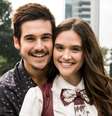 Em "O Tempo Não Para", Marocas e Samuca já conquistaram o coração dos shippers  Foto: Divulgação, Globo / PureBreak