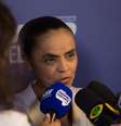 Marina Silva (Rede), chega para o primeiro debate presidencial das eleições 2018 promovido pela Band, na sede da emissora no bairro do Morumbi, zona sul de São Paulo (SP), nesta quinta feira (09).  Foto: PAULO LOPES/FUTURA PRESS / Estadão Conteúdo