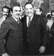 Foto de 1982, com o já experiente deputado Antônio Salim Curiati posando ao lado do então prefeito de São Paulo Reynaldo de Barros, a quem sucedeu  Foto: Alfredo Rizzutti / Estadão