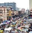 Segundo estudo, a cidade de Lagos, na Nigéria, será a mais populosa do mundo em 2100  Foto: Getty Images / BBC News Brasil