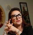 Candidata a vice-presidente pelo PDT, Kátia Abreu, não acredita na transferência de votos de Lula para Haddad  Foto: Reuters