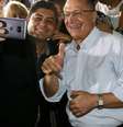 O candidato do PSDB à Presidência, Geraldo Alckmin, participa de encontro com lideranças de partidos coligados e militantes no Riocentro, na Barra da Tijuca  Foto: CIETE SILVERIO/DIVULGAÇÃO / Estadão Conteúdo