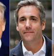 Cohen (c) admitiu ter agido sob pedido de Trump para comprar o silêncio da atriz pornô Stormy Daniels e de uma modelo  Foto: DW / Deutsche Welle