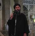 Imagem de vídeo do homem que seria o líder do Estado Islâmico, Abu Bakr al-Baghdadi, divulgado na internet em julho de 2014  Foto: Rede Social via Reuters TV / Reuters