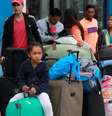 Imigrantes venezuelanos na cidade de Tumbes, no Peru, perto da fronteira com o Equador  Foto: DW / Deutsche Welle