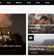 Site britânico destaca em sua manchete a notícia do incêndio no Museu Nacional no Rio de Janeiro   Foto: Reprodução / BBC / Estadão
