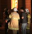 Bombeiros trabalham no incêndio do Museu Nacional  Foto: José Lucena / Futura Press