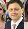 Leila Sterenberg, Gerson Camarotti e Andréia Sadi: discurso afinado contra a violência suscitada pela rivalidade política  Foto: Divulgação TV Globo e GloboNews 
