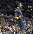 Djokovic comemora ponto durante duelo contra Del Potro  Foto: Geoff Burke-USA TODAY Sports / Reuters