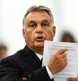 O primeiro-ministro da Hungria, Viktor Orbán, durante pronunciamento no Parlamento Europeu  Foto: EPA / Ansa - Brasil