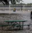 Parque inundado em consequência do furacão Florence em New Bern, na Carolina do Norte 13/09/2018 REUTERS/Eduardo Munoz  Foto: Reuters