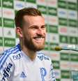 Lucas Lima afirmou que está feliz no Palmeiras  Foto: Bruno Ulivieri / Dia Esportivo / Estadão
