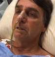 Do hospital, Bolsonaro fez tramissão ao vivo em rede social  Foto: Reprodução/Facebook / Estadão Conteúdo