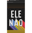 Sasha Meneghel usa a hashtag #EleNão  Foto: Instagram, @sashameneghel / PureBreak