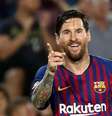 Messi marcou três dos quatro gols do Barcelona  Foto: Sergio Perez / Reuters