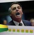 Jair Bolsonaro (PSL) aparece com emojis de vômito na campanha de Geraldo Alckmin (PSDB)  Foto: Reprodução/Campanha de Geraldo Alckmin / Estadão Conteúdo