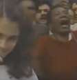 A jovem Sandra Annenberg no vídeo da propaganda eleitoral de Lula na TV em 1989  Foto: Reprodução