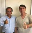 Paulo Guedes visitou Bolsonaro neste domingo, 23, em São Paulo.  Foto: Twitter/Divulgação / Estadão Conteúdo