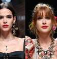 Bruna Marquezine e Marina Ruy Barbosa desfilaram pela Dolce & Gabbana, na semana de Moda de Milão, na Itália, neste domingo, 23 de setembro de 2018  Foto: Getty Images / PurePeople