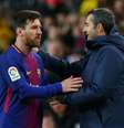 Técnico Valverde do Barcelona afirmou que Messi é o melhor do mundo  Foto: Albert Gea / Reuters