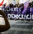 Mulheres se manifestam contra candidato do PSL, Jair Bolonaro, durante ato de campanha do pestista Fernando Haddad, em São Paulo
27/09/2018
REUTERS/Nacho Doce  Foto: Reuters