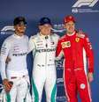 Valtteri Bottas ficou à frente de Lewis Hamilton e Sebastian Vettel  Foto: EPA / Ansa - Brasil