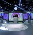 O debate entre os presidenciáveis na Record, penúltimo antes do primeiro turno  Foto: DW / Deutsche Welle