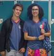 Santiago ( Giovanni Dopico ) e Michael ( Pedro Vinícius )  Foto:  Globo/Paulo Belote / Divulgação
