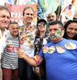 Apoio. O governador Camilo Santana (no centro) reuniu 16 partidos em sua coligação e isolou o candidato tucano no Estado.  Foto: Camilo Santana / Facebook / Estadão